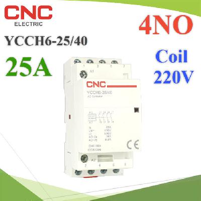 AC Contactors 25A Coil 220V-240V CNC Electric Household Dinrial 4P Contactor 4NO