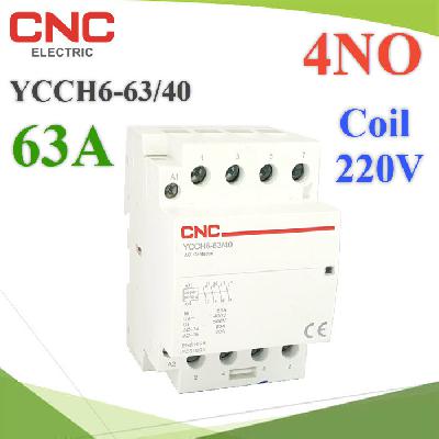 AC Contactors 63A Coil 220V-240V CNC Electric Household Dinrial 4P Contactor 4NO