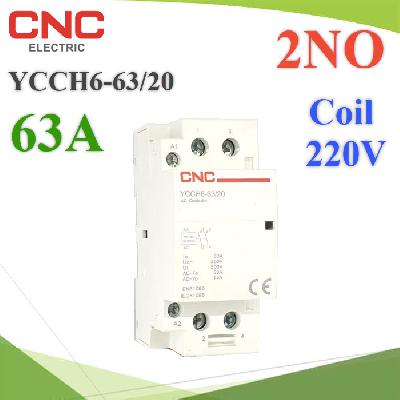 AC Contactors 63A Coil 220V-240V CNC Electric Household Dinrial 2P Contactor 2NO