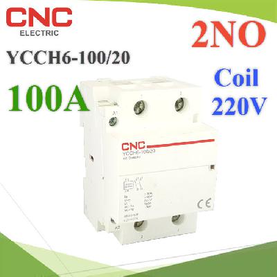 AC Contactors 100A Coil 220V-240V CNC Electric Household Dinrial 2P Contactor 2NO