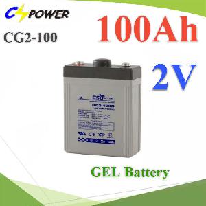 Battery 2V 100Ah Valve Regulated GEL Deep Cycle Battery