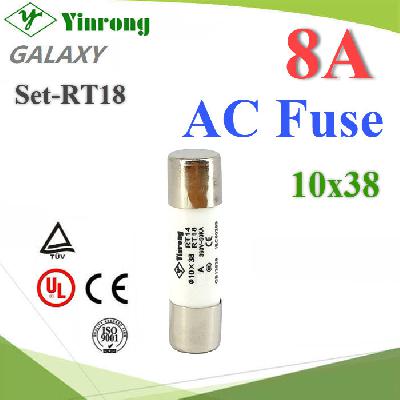 Cylindrical Fuse Link 8A 380V AC 10x38 Yinrong Galaxy