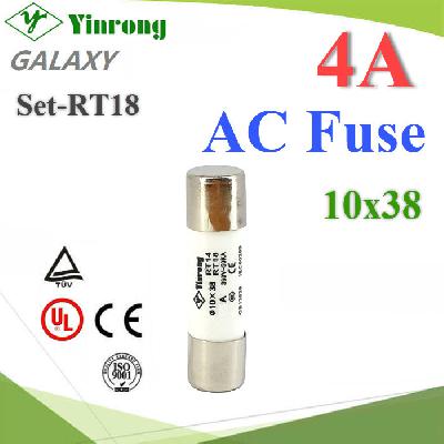 Cylindrical Fuse Link 4A 380V AC 10x38 Yinrong Galaxy