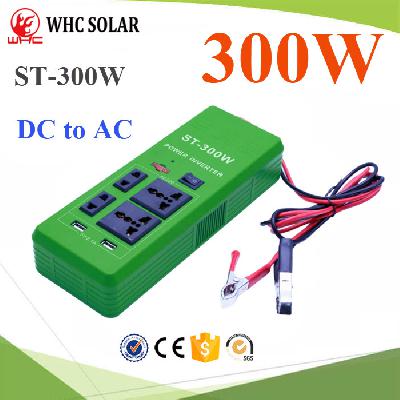 300W High Frequency Modified Wave Solar Power Socket Inverter 12V DC To 220V AC