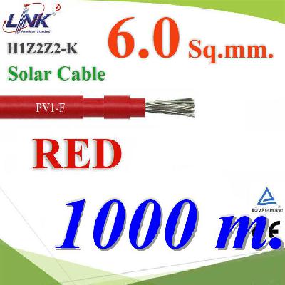 Photovoltaic Cable H1Z2Z2-K Solar Cable PV1-F 6 Sq.mm 1000m. Red