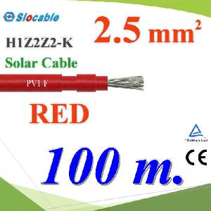 Photovoltaic Solar Cable DC PV1-F H1Z2Z2-K 1x2.5 Sq.mm. RED 100m.