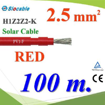 Photovoltaic Solar Cable DC PV1-F H1Z2Z2-K 1x2.5 Sq.mm. RED 100m.