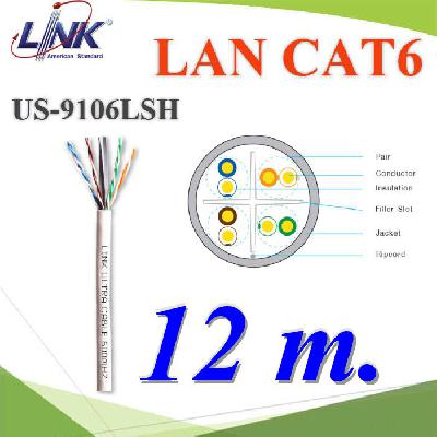 AT6 UTP (250MHz) w Cross Filler  23AWG  CM US-9106LSZH-1 12m.
