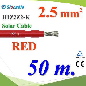 Photovoltaic Solar Cable DC PV1-F H1Z2Z2-K 1x2.5 Sq.mm. RED 50m.