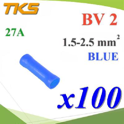 BV2 cold-pressed terminal tube-shaped fully insulated intermediate joint wire AWG 16-14 