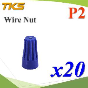 P2 Wire-Nut Twist On Wire Connector Spring Connector Safety Blue 20pcs.