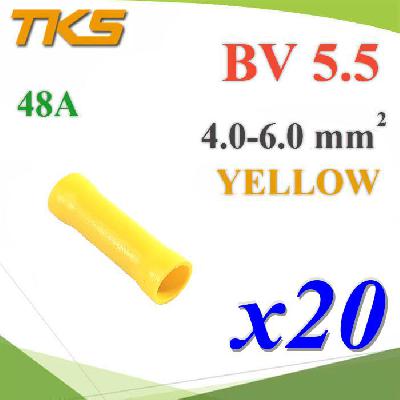 BV5.5 cold-pressed terminal tube-shaped fully insulated intermediate joint wire AWG 12-10