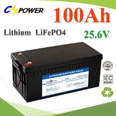 CSpower  Lithium Battery 25.6V 100Ah Solar LiFePO4 2560Wh with BMS