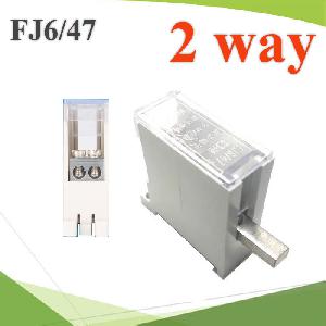 Circuit breaker switch terminal FJ6/47/2x10 one input and two output switch terminal block