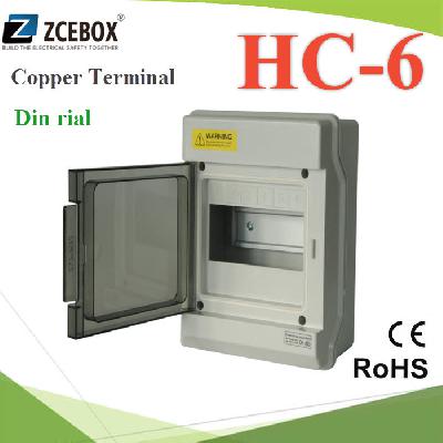High quality HC Series 6 ways electrical power distribution box waterproof IP65