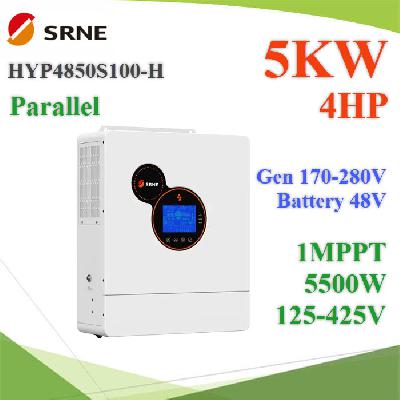 HYP4850S100-H 5KW 48V 4HP Hybrid Solar inverter  MPPT 500V Parallel Single and Three phase