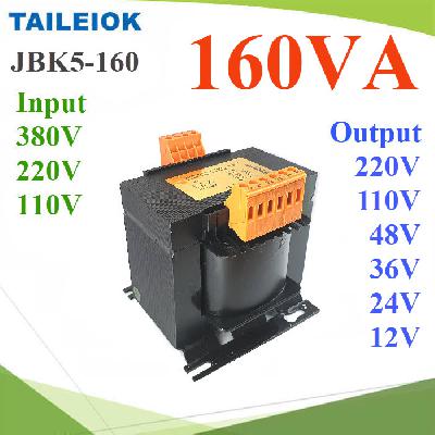JBK5 160VA AC Transformer Pure Copper Power 380V 220V 110V to 12V 24V 36V 48V 110V 220V