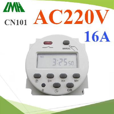 เครื่องตั้งเวลา แบบนาที Time Switch ตัดวงจรไฟ AC 220V  17 โปรแกรมPower Programmable Timer Switch Relay AC 220V Digital LCD 16A 
