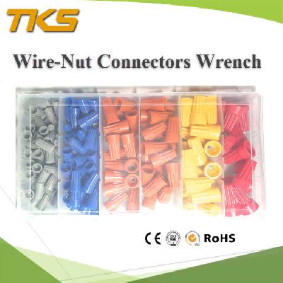วายนัท ข้อต่อสายไฟ แบบฝาครอบ บิดเกลียว  จัดชุด 170 ชิ้นTwist On Wire Connector Spring Connector Safety Wire-Nut