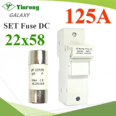 Fuse DC And Holder 22x58mm Max. 125A 690V