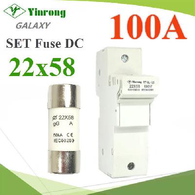 Fuse DC And Holder 22x58mm Max. 100A 690V