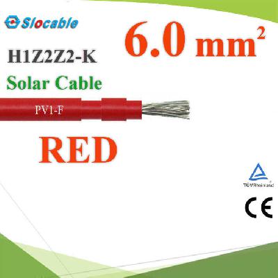 Photovoltaic Solar Cable H1Z2Z2-K DC PV1-F 1x6.0 Sq.mm. RED