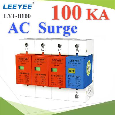 LY1-B100 3P-N-PE 100KA Three phase AC surge protection device