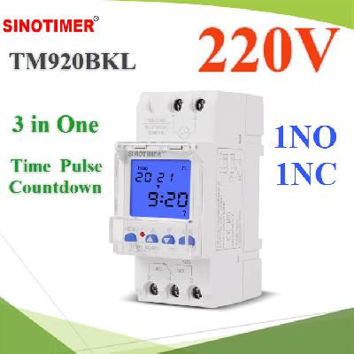3 In 1 Programmable Time Switch with Pulse and Countdown Functions 30A Load 220V