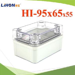 95x65x55 Waterproof junction box Outdoor IP67 Transparent cover ABS plastic sealed