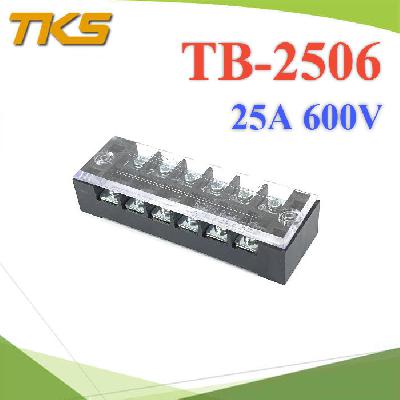 TB-2506 Terminal Block 25A 600V 6 ways