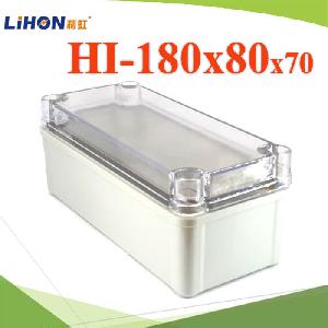 180x80x70 Waterproof junction box Outdoor IP67 Transparent cover ABS plastic sealed