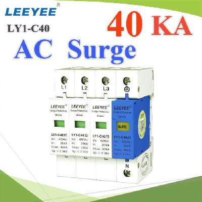 LY1-C40 3P-N-PE Three phase AC surge protection device 40KA