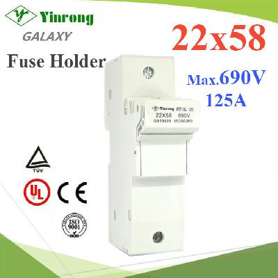 Fuse Holder DC 22x58mm for Battery Max. 690V 125A