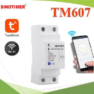 สมาร์ทสวิท รีโมทคอนโทรลเปิด ปิด ทามเมอร์ WIFI 2.4GHz TM607 80A AC85-300VTM607 WiFi Timer Tuya APP Wireless Remote Control Smart Switch Countdown Time Switch Breaker