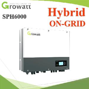 Inverter Hybrid On-Grid SPH6000 6000W BackUp 3000W 2MPPT Battery 48V