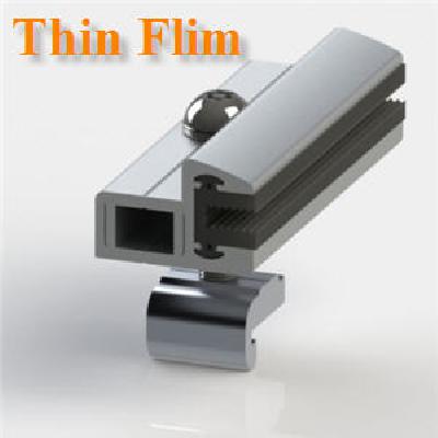 ตัวจับยึดแผงสุดท้าย สำหรับแผง Thin Film หนาประมาณ 6 mmAdjustable End Clamp Thin Film