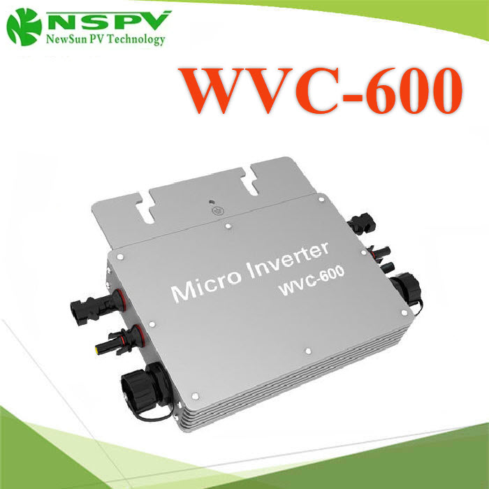 ไมโคร อินเวอร์เตอร์ แบบออนกริด สำหรับ แผงโซลาร์ 2 แผ่นMicro Ongrid Inverter WVC600