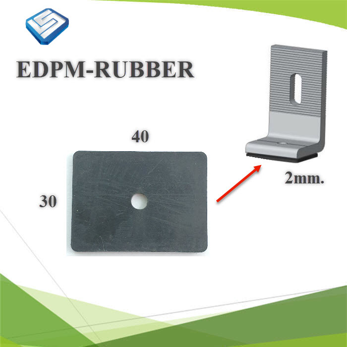 ยาง EDPM รองใต้ตัว L ยึดหลังคาเมทัลชีทEpdm Rubber for L-Bracket
