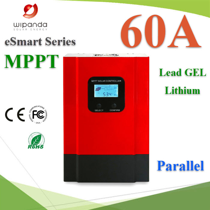 โซลาร์ชาร์จ MPPT 60A eSmart คอนโทรลเลอร์ 12V(780W) 24V(1560W) 48V(3120W)eSmart 60A  MPPT Solar Charger Controller  12V 24V 36V 48V I-PANDA