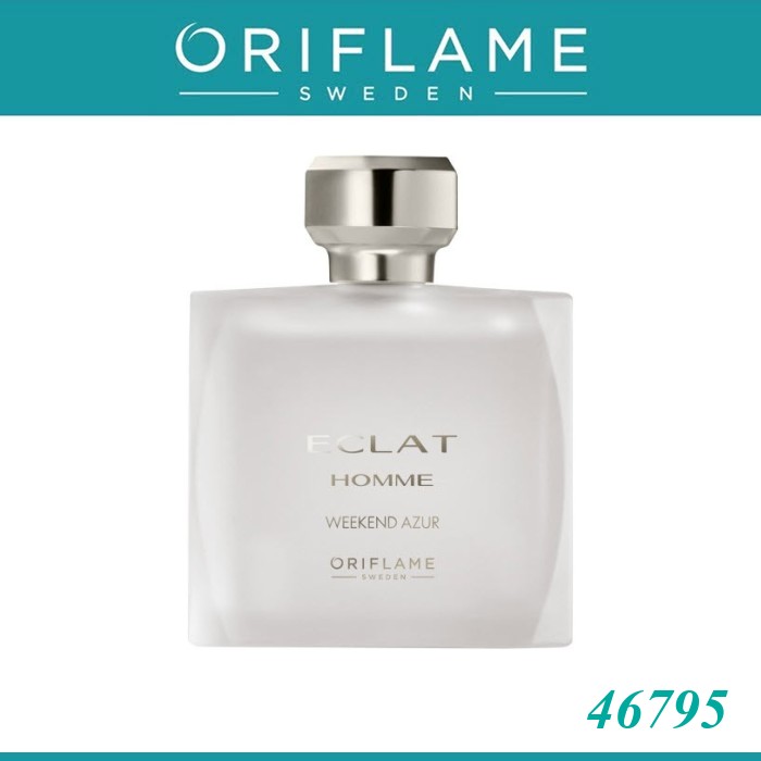 ออริเฟลม 46795 Oriflame Eclat Homme Weekend Azur Eau de Toilette (46795) น้ำหอมผู้ชาย กลิ่นหอมสดชื่นแนววู้ดดี้Oriflame 46795 Oriflame Eclat Homme Weekend Azur Eau de Toilette (46795)
