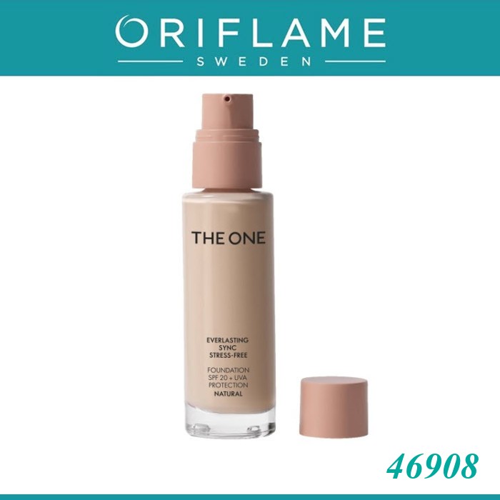 ออริเฟลม 46908 รองพื้น The ONE Everlasting Sync Stress-Free Foundation สี Porcelain 46908 SPF 20Oriflame 46908 Oriflame The ONE Everlasting Sync Stress-Free Foundation SPF 20 46908
