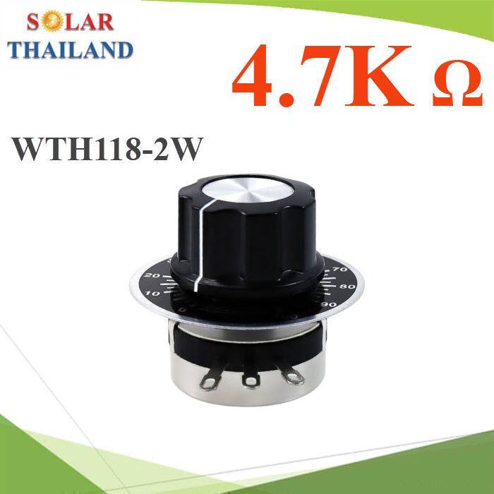โวลุ่ม ปรับรอบ สำหรับคอนโทรลมอเตอร์ เครื่องเสียง รุ่น WTH118-2W 4K7WTH118-2W-4K7 Single-turn carbon film potentiometer