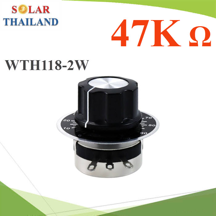 โวลุ่มปรับรอบ คอนโทรลมอเตอร์ WTH118-2W เครื่องเสียง B47KWTH118-2W-B47K Single-turn carbon film potentiometer