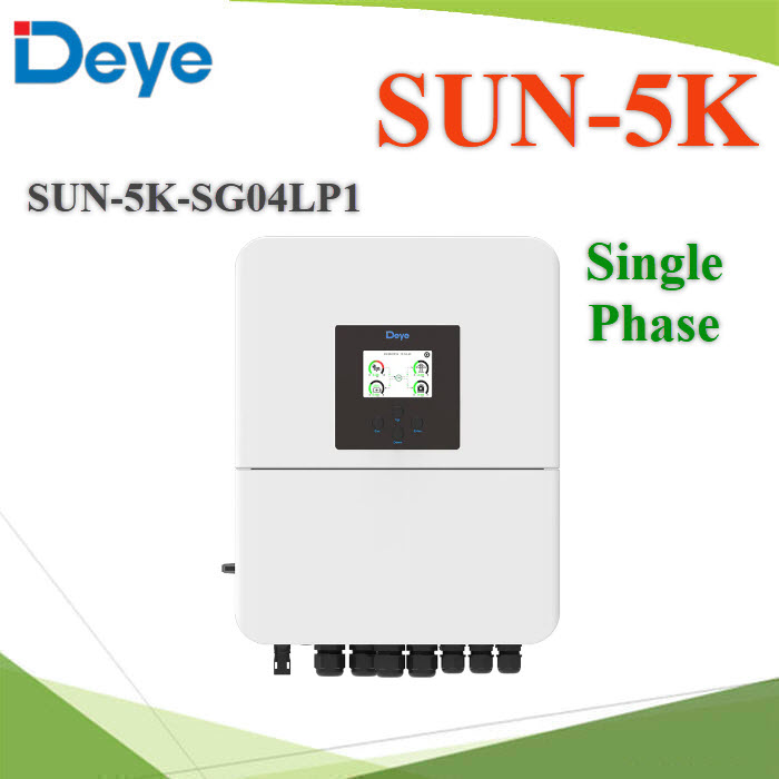 Inverter Hybrid DEYE 5KW SUN-5K-SG04LP1-EU-SM2  Single PhaseSUN-5K-SG04LP1-EU-SM2 DEYE 5KW Hybrid  Inverter Single Phase Warrany 10 year