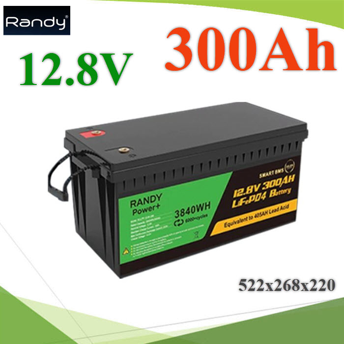 Battery Lithium 12.8V 300Ah แบตเตอรี่โซลาร์เซลล์ Solar LiFePO4 3840Wh BMSLithium Battery 12.8V 300Ah Solar LiFePO4 3840Wh with BMS