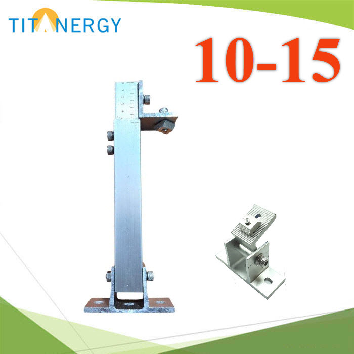 ชุดยึดแผงโซลาร์ แบบขาตั้งปรับองศา ขาเตี้ย ขาสูง 10-15 อย่างละชุดTilt Kit 10-15 Aluminum alloy Al6005-T5 and Stainless steel 304