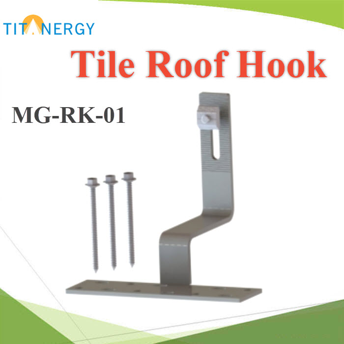 ชุดเจาะยึดหลังคา CPAC Tile Roof Hook 01 สแตนเลส SS304Mounting Tile Roof Hook 01 CPAC Stanless Steel