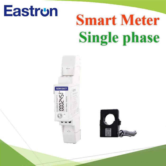 Eastron สมาร์ทมิเตอร์ Single phase LN ส่งสัญญาณ RS485 มิเตอร์กันย้อน (0) Eastron สมาร์ทมิเตอร์ Single phase LN ส่งสัญญาณ RS485 มิเตอร์กันย้อนEastron Smart Meter Single phase RS485 wire connect