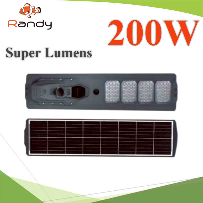 โคมไฟโซลาร์ Super Lumens 200W  Solar 75W LED 90 SMD Battery 70AhSuper Lumens 200W Solar 75W LED 90 SMD Battery 70Ah
