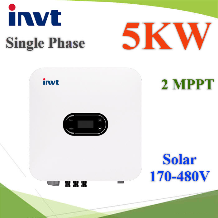 อินเวอร์เตอร์ invt ออนกริด LN 1 Phase 5KWinvt 5KW Single Phase On-Grid 2MPPT